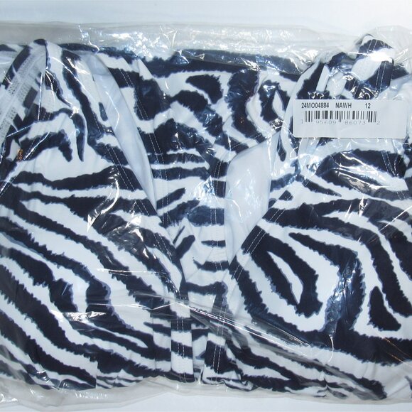 Reseller's Bathing Suit Lot: 4 Anne Cole Zebra Print One-Piece Size 12 New/Tags - Picture 4 of 5